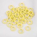 Bright yellow 9mm alloy jump rings for DIY jewelry and keychain craft accessories - Yellow