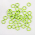 Bulk 9mm green alloy jump rings for DIY jewelry making and key chain accessories - Green