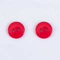 Bottoni rotondi in resina rossa lucida con due fori per cucito e progetti fai-da-te - Rosso scuro