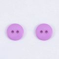 Bottoni in resina viola lavanda con design rotondo a due fori per cucito e fai-da-te - Viola Chiaro