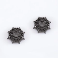Snowflake gunmetal spacer beads for DIY jewelry making in hollow floral metal design - Style 11-10.7mm