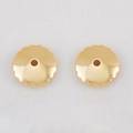 Golden CCB scalloped flower spacer beads with mirror polished finish for jewelry DIY - 13.5mm / 918 Gold