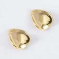 Irregular golden CCB teardrop charms with high-polish finish for DIY jewelry making - 15x19.5mm / Gold