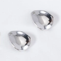 Versilberte CCB-Kunststoff-Wellen-Wassertropfen-Anhänger für DIY-Schmuckstücke - 15x19.5mm / Stahlfarben