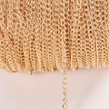 DIY jewelry making iron chain in bright gold finish for necklaces and tassel accessories - 2.5mm (2m Per Pack) / KC Gold