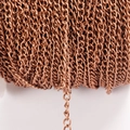 Antique bronze cable chain roll for DIY jewelry making and necklace accessories - 2.5mm (2m Per Pack) / Copper