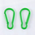 Paire de mousquetons en forme de gourde vert herbe en alliage pour accessoires DIY - 23.3x47.3 / Vert