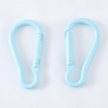 Paire de mousquetons en alliage bleu clair en forme de gourde pour porte-clés DIY - 23.3x47.3 / Bleu Ciel