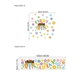 Pegatinas de pared arcoíris para habitación infantil cada niño es un artista PVC - Vector Niños 30x120cm (ZC917)