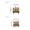 Selbstklebende PVC-Wandaufkleber mit Vintage-Blumengläsern und Schmetterlingen auf Regal - Blumenglas-Regal Kombination (TA667)