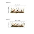 Forest animal wall stickers with fox, rabbit and raccoon for children room decor - FB041-Easter Animal Set-30-80