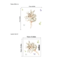 Aquarell Blumenfee und Schmetterling Wandtattoo mit 17x17cm Klebeeffekt Anzeige - Fee und Schmetterling Muster(ZB521) / 15x15cm