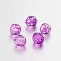 Lebhafte violette facettierte Acryl-Rhombus-Abstandshalter für DIY-Schmuckherstellung - 50 Stück / Lila 12mm