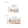 Küchenwandtattoo mit Kaffeetassen und Spruch The spice of life in warmen Farben - Tasse & Blumen (FB018) / 30x60cm