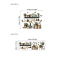 Selbstklebender Küchenwandsticker mit Gewürzdosen und Layoutgröße 90x30cm - Küchenutensilien / Standardlayout