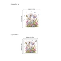 Waterdichte paardenbloem muurstickers voor keuken of badkamer met paarse bloemen - Paardenbloem (ZC1749) / Grote Stijl