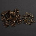 Antique bronze metal butterfly clutch with flat head pins for DIY brooch jewelry - Clutch and Tack Set / 50-Piece Set / Bronze
