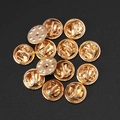 Golden butterfly clutch pin backs set in polished metal for DIY brooches and badges - Clutch Only (Without Tack) / 50 Pieces / KC Gold
