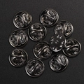 Set of gunmetal butterfly clutch pin backs for custom DIY brooch and badge making - Clutch Only (Without Tack) / 50 Pieces / Gunmetal