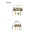 Easter wall sticker with floral eggs design, layout size 30x30cm, morandi color finish - Easter Flowers & Eggs (ZC1883)