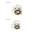 Easter wall sticker featuring birds, nest and floral patterns for home decoration - Easter Bird Nest (ZC1854)