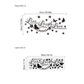 Adesivo murale Live Laugh Love in PVC nero con farfalle e decori floreali - Valentine Vector Inglese-30-90 (PB1122)