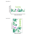 Cactus wall sticker with Summer art font in 90x40cm size for modern home wall decor - 40*60cm / Summer Pattern (DD6084)