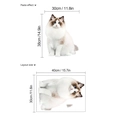 Cartoon ragdoll kat muursticker met layoutformaat 40x30cm en plak-effect afmetingen - Ragdoll Kat Stijl (HM-3471) / 30*40cm (Zonder Tas)