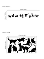 Black cat silhouette wall stickers set with 150x26cm dimensions for home decor - Black Cat Silhouette Style (HM0706) / 30x57cm