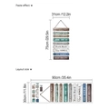 Inspirational wall sticker with colorful wood texture design, size 75x31cm for home decor - Inspirational Slogan Style (HMP6-103) / 30*90cm