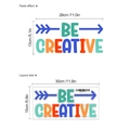 Adesivi murali colorati Be Creative con layout e dimensioni finali per decorazioni - 15x30cm (Senza Borsa) / Multicolore (HMP6-1100)