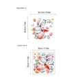 Oster Wandsticker mit Aquarell Hase und Eier Motiv, Layoutgröße 30x30 cm - 30x30cm