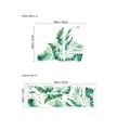 Adesivo murale con piante tropicali, misura montata 68x49cm e layout originale di 90x30cm - 30x90cm