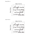 Inspirierendes Wandtattoo mit Zitat Accept what IS in Schwarz matt 39x39cm - HMY6-267/39*39cm (Ohne Beutel)