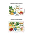 Wild Dinos cartoon dinosaur wall stickers set for children's bedroom decor - Dinosaur Adventure Series (CH39032AB) / 30x90cm (Set of 2) / Colorful