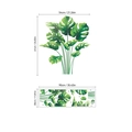 Nordischer Monstera Blatt Wandaufkleber, selbstklebende tropische Pflanze Wanddeko - LD93001 (Ohne Tasche) / 30x90cm