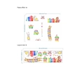 Wandtattoo Zeichentricktiere lesen Bücher mit Bär und Hase für Kinderzimmer Dekoration - 30x90cm (Ohne Beutel)