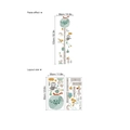 Cartoon forest animal height chart wall sticker set with owl fox and rainbow - Forest Owl Tree Style (HMY1712) / 30x60cm