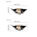 3D orange cat wall sticker with realistic broken hole effect for home car decor - MTT1044 Style (MTT1044) / 14.5*36cm (Without Bag)