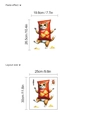 Lustiger Cartoon-Katzen Wandaufkleber im Chips-Kostüm inklusive Maße für das Layout - Chipstüten Katze (10Y2530-B61)