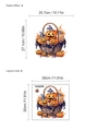 Halloween pompoen mand toiletsticker variant in 30x30cm lay-out voor badkamer decoratie - Pompoen Mand Tovernaarshoed Stijl (10Y33-A104) / 30*30cm