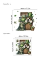 Adesivo murale bulldog di San Patrizio con cesto di trifogli e cappello verde - Stile Bulldog di San Patrizio nel Cesto (13P44-C23) / 40cm x 40cm