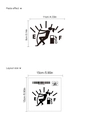 Pegatina de coche figura de dibujos animados medidor de combustible en PVC negro con medidas - Estilo Monigote Empujando Aguja Combustible (14Z1515-A62)