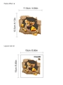 3D cartoon mouse with cheese wall sticker PVC self-adhesive decal layout 15x15cm - Mouse Looking At Cheese Style (10Y15-A197)