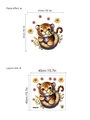 Cartoon tiger wall sticker variant with 41x41cm dimensions for home wall decor - Tiger Style (14Z44-D119)
