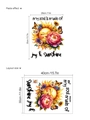 Cartoon sunflower sun wall sticker for bedroom with butterflies and joy quote - Smiley Sun with Sunflowers Style (D142) / 30*40cm*1 Sheet