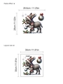 Christmas donkey toilet sticker self-adhesive PVC decal in red and green festive theme - Cartoon Donkey Pattern (10Y-A274)