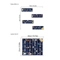 Space astronaut motivational wall stickers with star patterns and inspiring quotes for kids - Space Theme (ZC488)