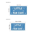 Adesivo da parete Little Man Cave con pini blu, luna e stelle per camera dei ragazzi - Stile Little Man Cave (ZC481)