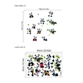 Cute cartoon panda wall stickers set for kids room decor with bamboo and soccer patterns - 40x60cm (ZC485) / Black